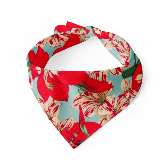 Holly Jolly Bloom Pet Bandana